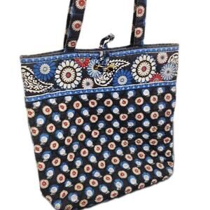 VTG Vera Bradley NIGHT OWL Tote Purse Bag Tote Bird Animal Cottage Grandma